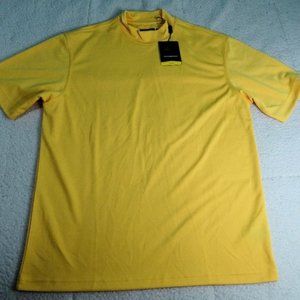 NWT Greg Norman Yellow Play Dry Shirt Large NEW
